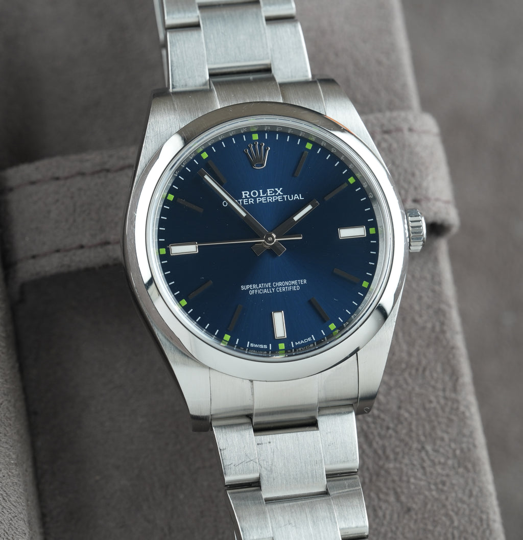 Rolex Oyster Perpetual 39 Ref. 114300 'Blaues Zifferblatt'