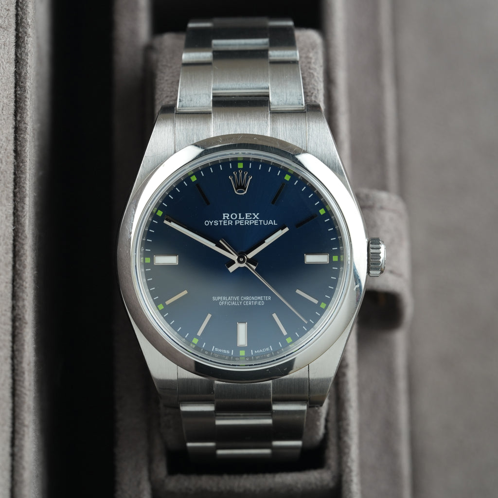 Rolex Oyster Perpetual 39 Ref. 114300 'Blaues Zifferblatt'