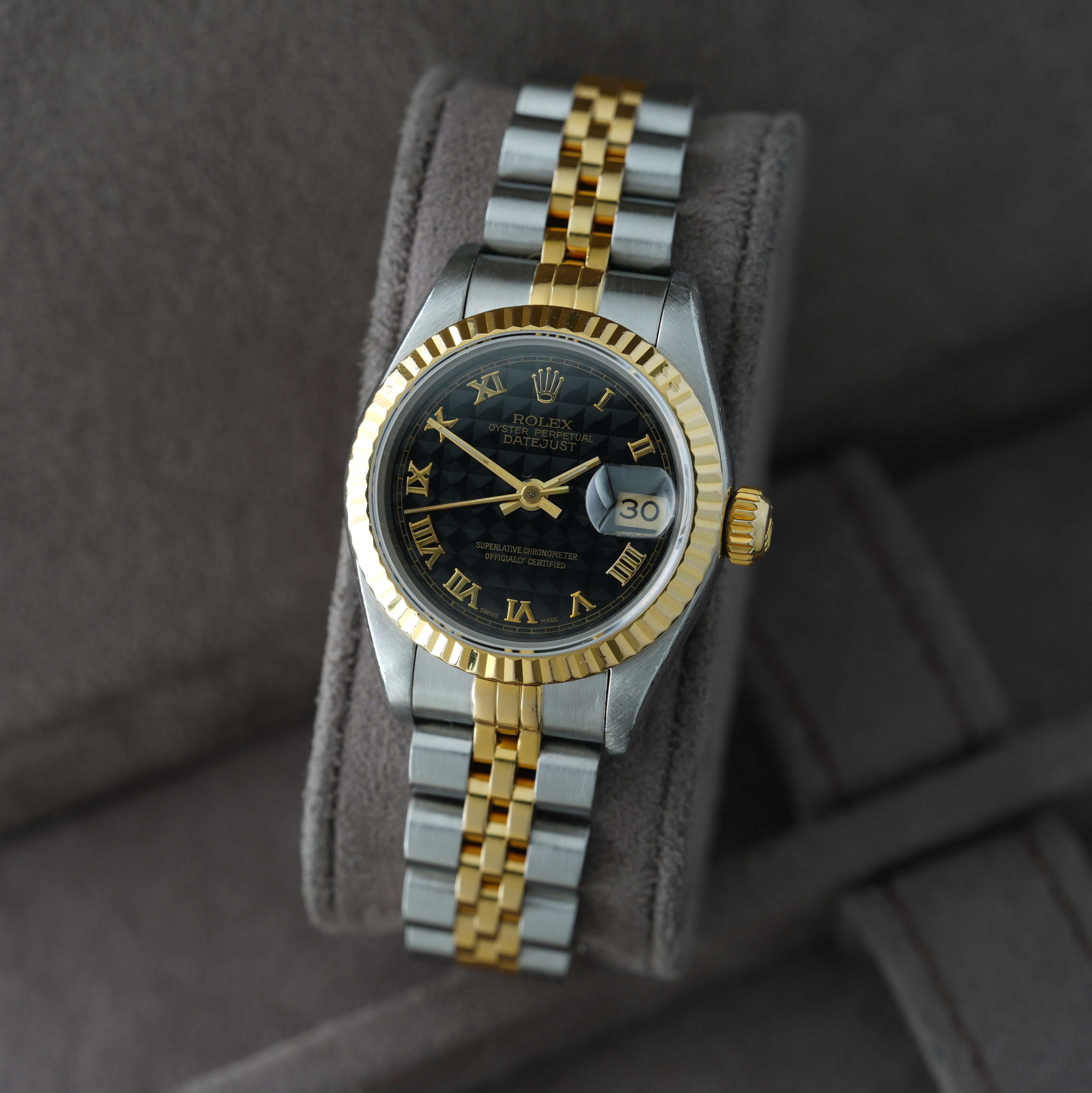 Rolex Lady-Datejust 26mm Ref. 69173 'schwarzes Pyramid-Blatt'