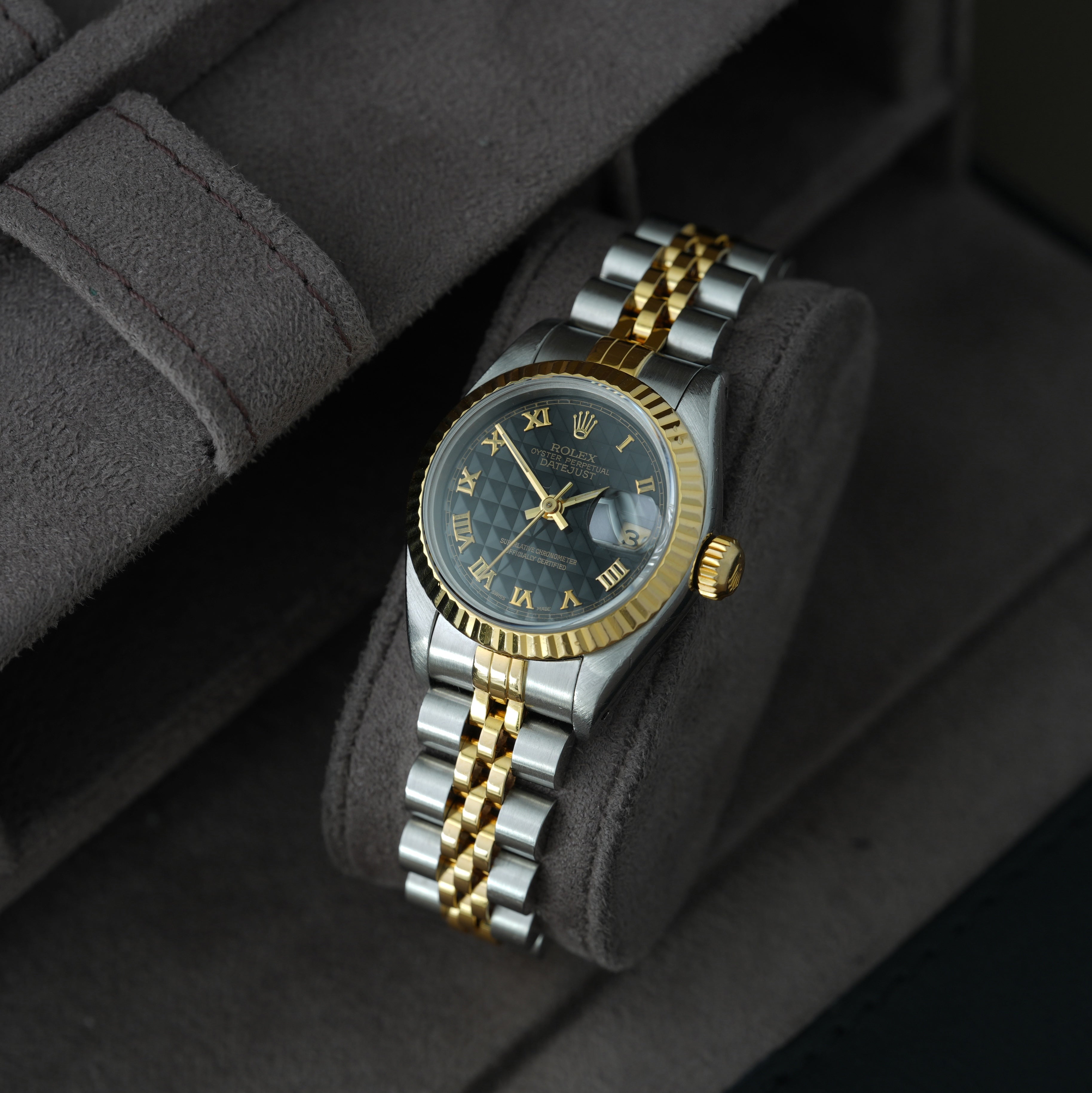 Rolex Lady-Datejust 26mm Ref. 69173 'schwarzes Pyramid-Blatt'