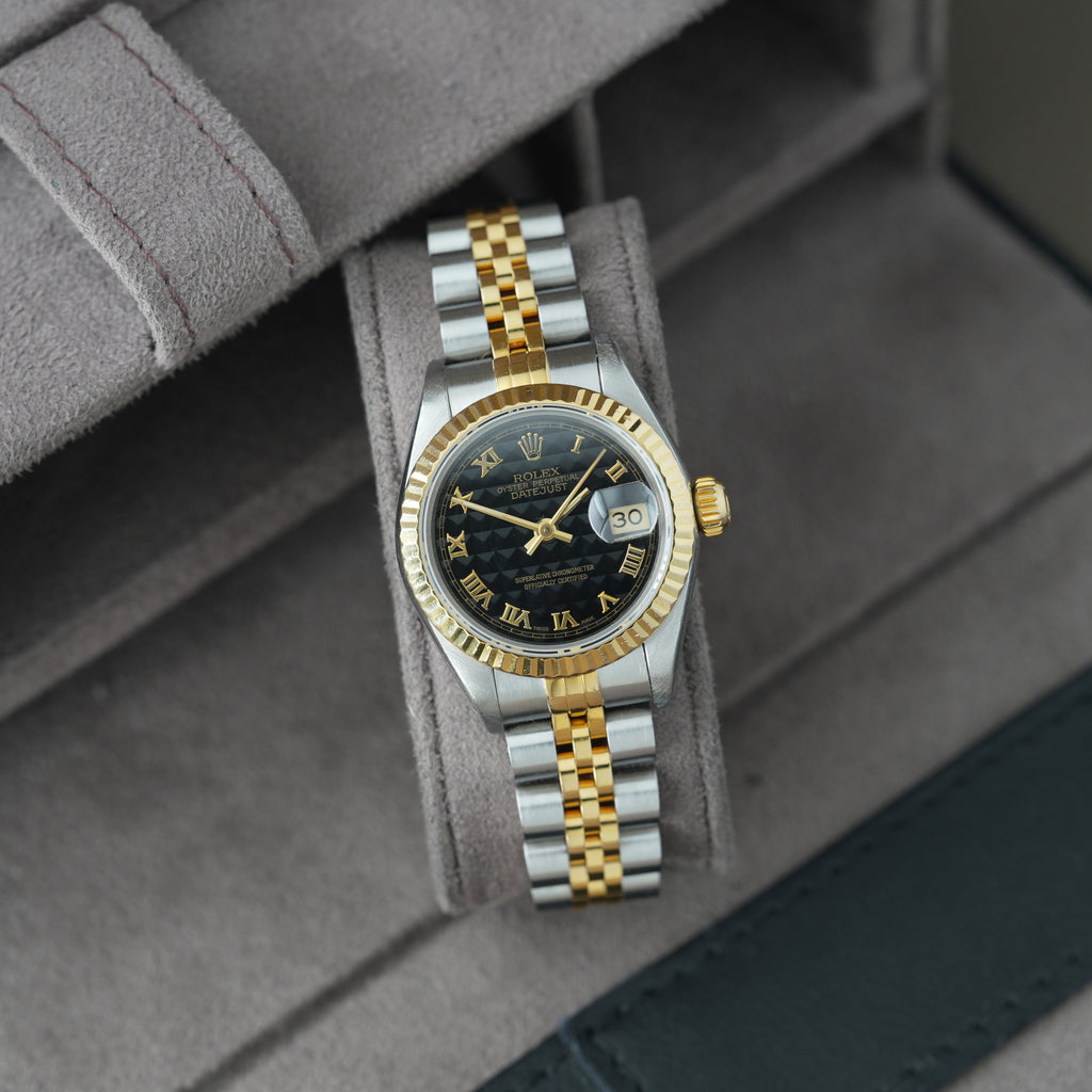 Rolex Lady-Datejust 26mm Ref. 69173 'schwarzes Pyramid-Blatt'