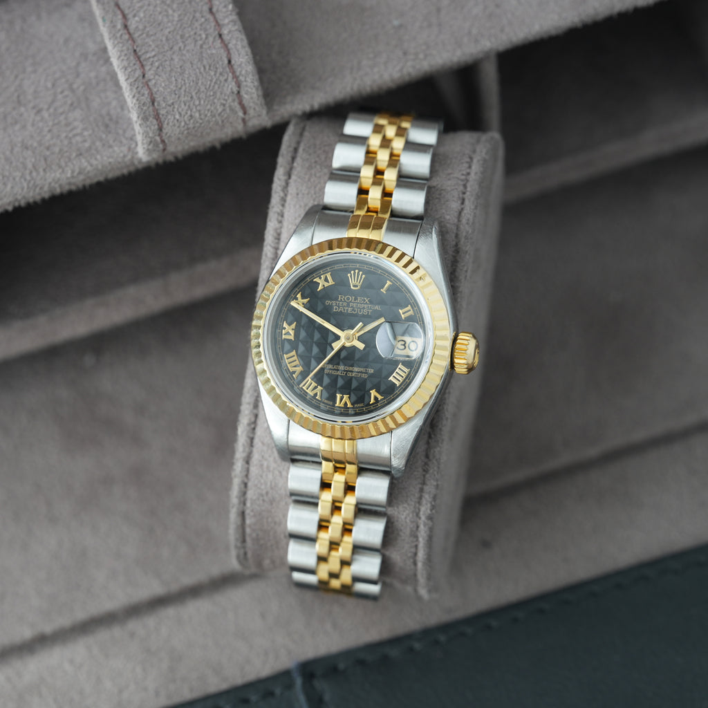Rolex Lady-Datejust 26mm Ref. 69173 'schwarzes Pyramid-Blatt'
