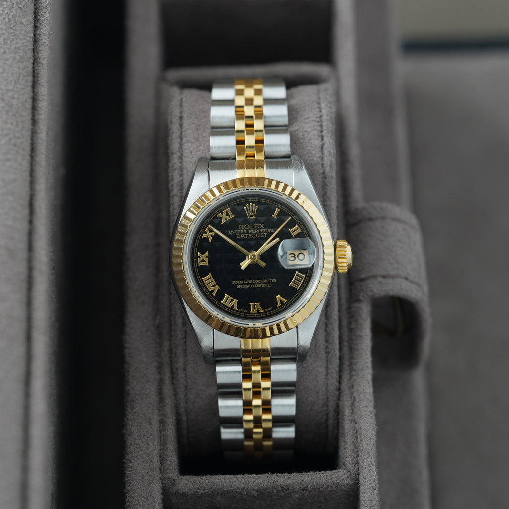 Rolex Lady-Datejust 26mm Ref. 69173 'schwarzes Pyramid-Blatt'