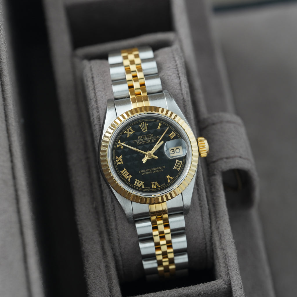 Rolex Lady-Datejust 26mm Ref. 69173 'schwarzes Pyramid-Blatt'
