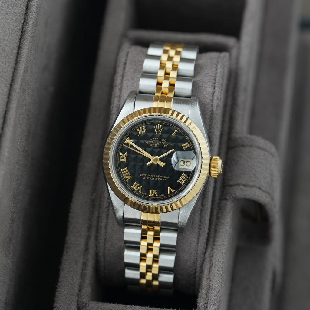 Rolex Lady-Datejust 26mm Ref. 69173 'schwarzes Pyramid-Blatt'