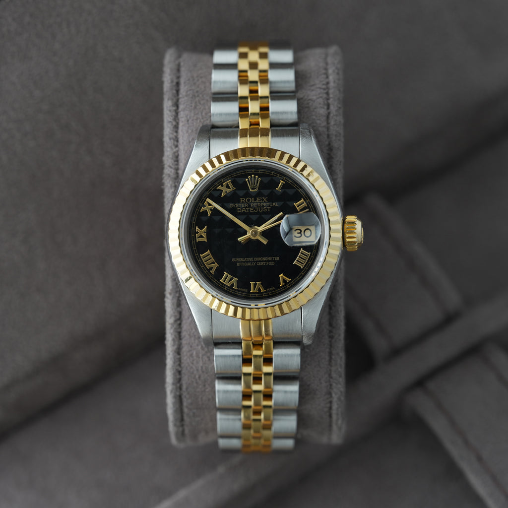 Rolex Lady-Datejust 26mm Ref. 69173 'schwarzes Pyramid-Blatt'