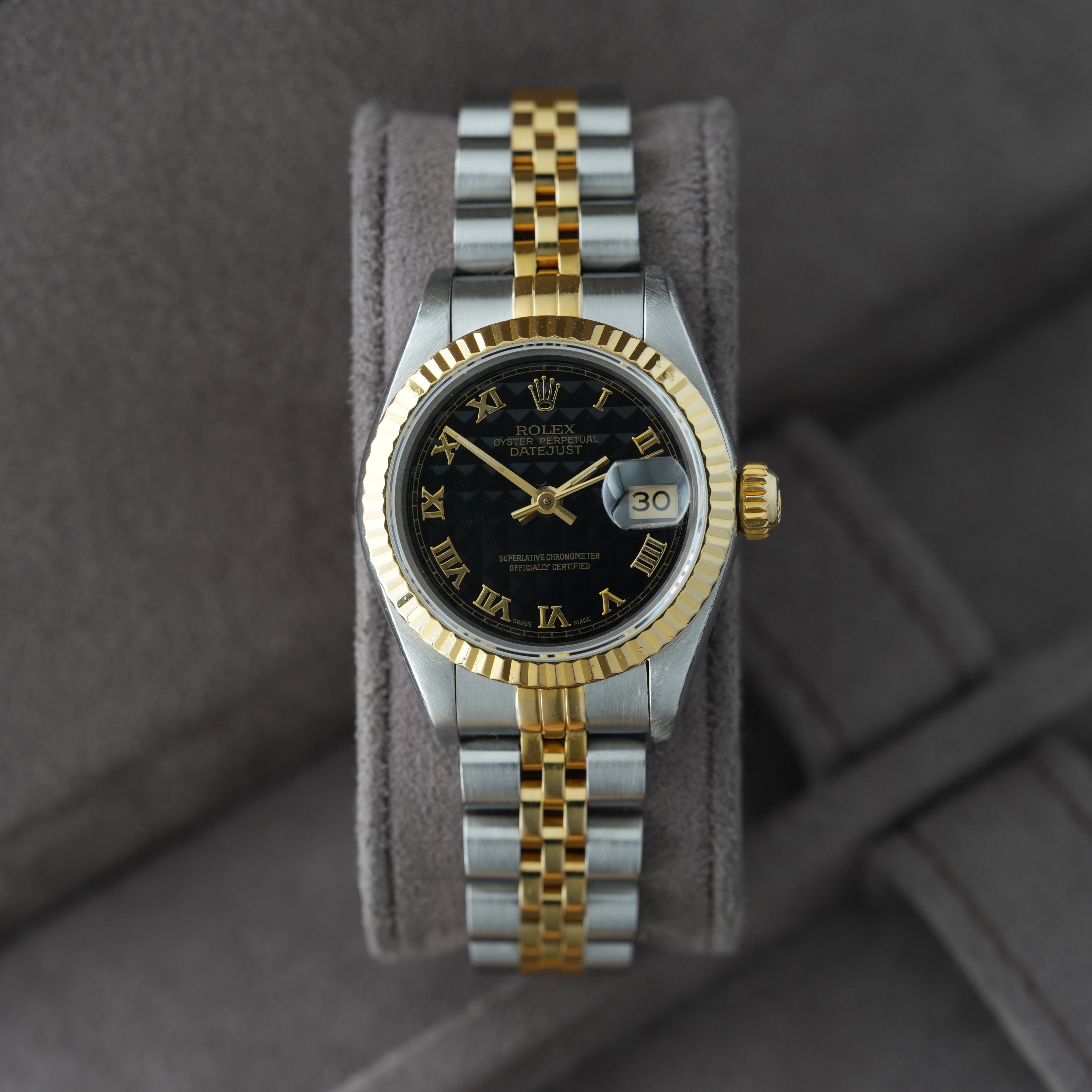 Rolex Lady-Datejust 26mm Ref. 69173 'schwarzes Pyramid-Blatt'