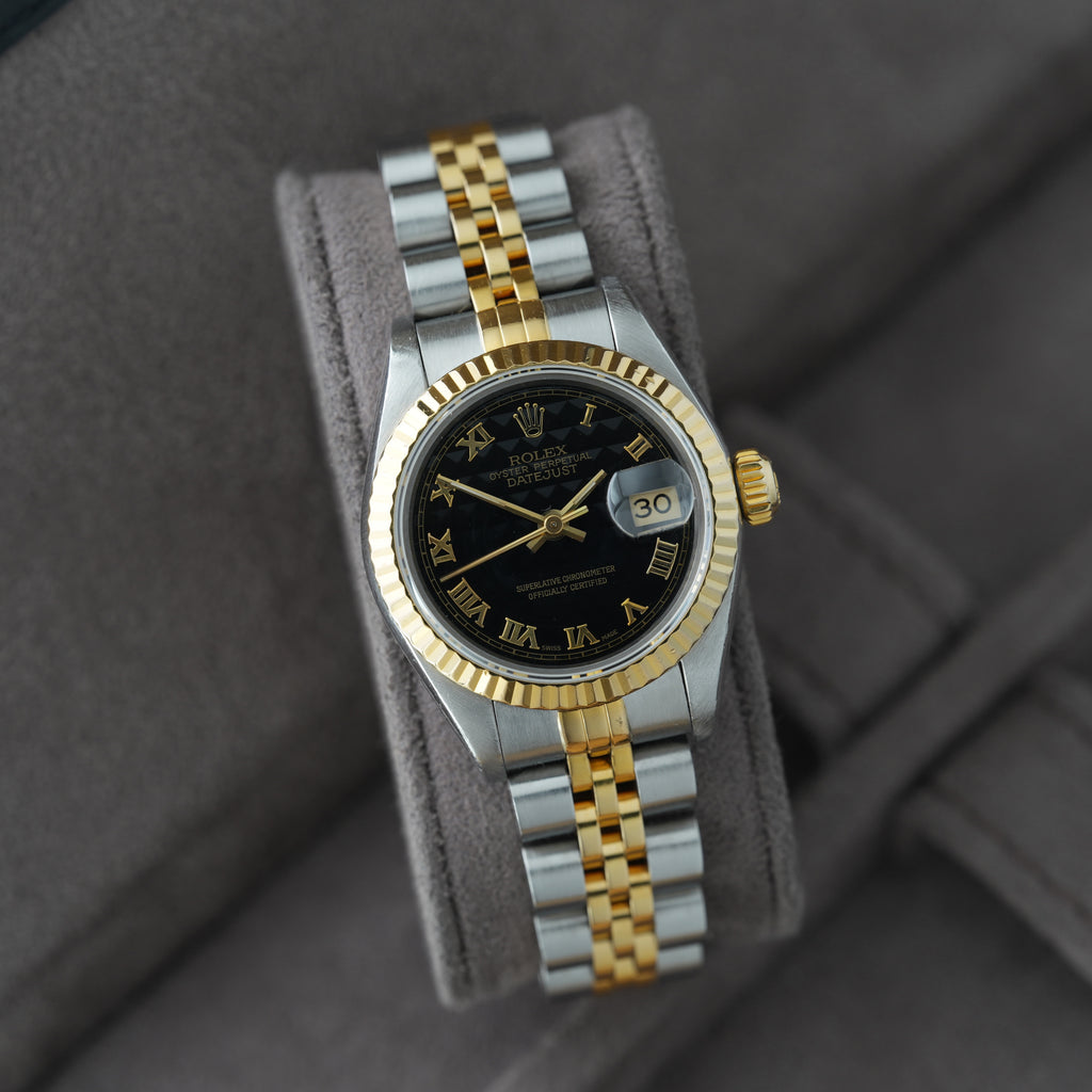 Rolex Lady-Datejust 26mm Ref. 69173 'schwarzes Pyramid-Blatt'