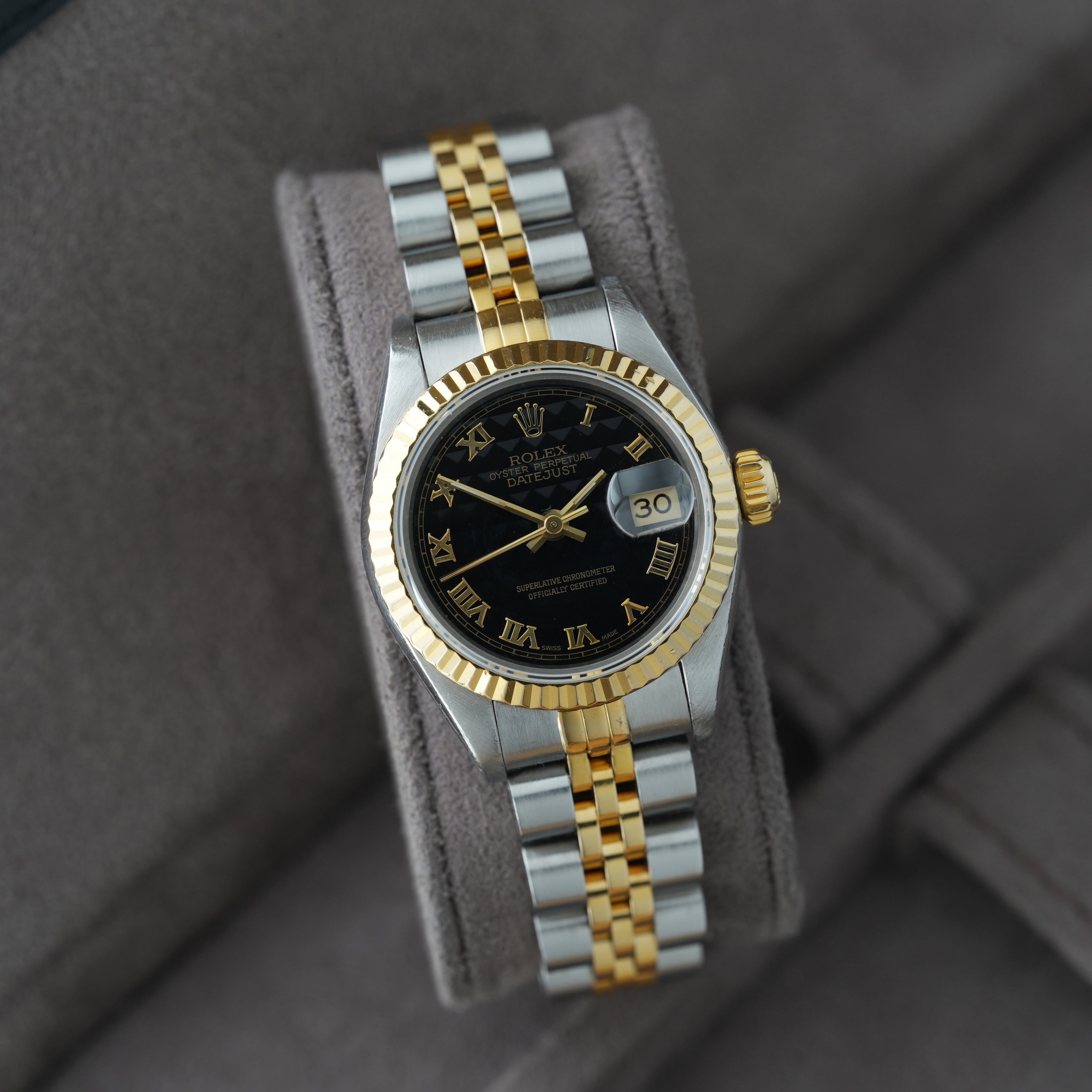 Rolex Lady-Datejust 26mm Ref. 69173 'schwarzes Pyramid-Blatt'