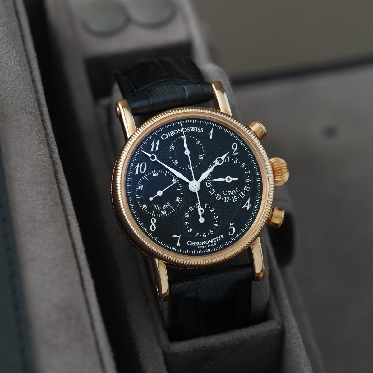 Chronoswiss Chronometer 38mm Ref. CH7521R 18k Rose 'NOS'