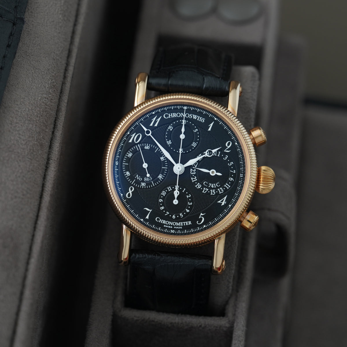 Chronoswiss Chronometer 38mm Ref. CH7521R 18k Rose 'NOS'