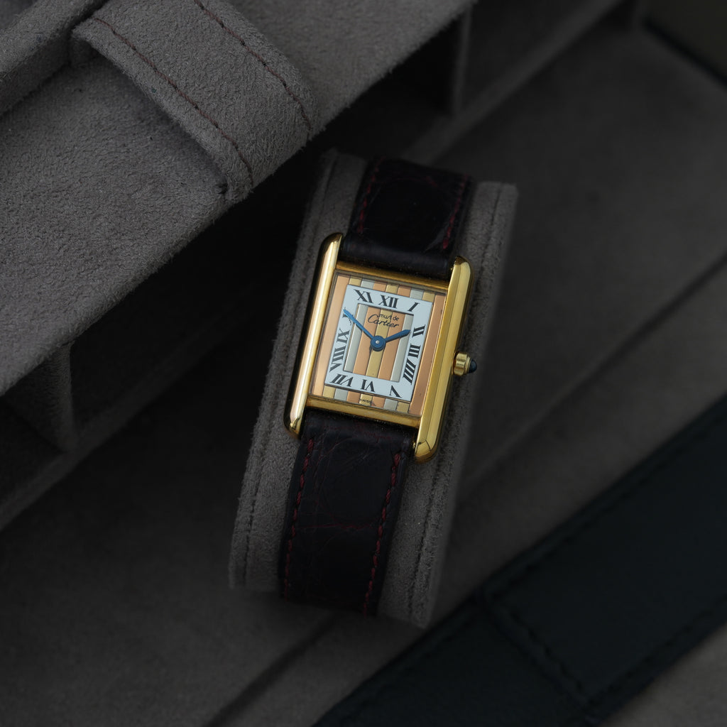 Cartier Tank Vermeil Ref. 3 66001 'Trinity Dial'