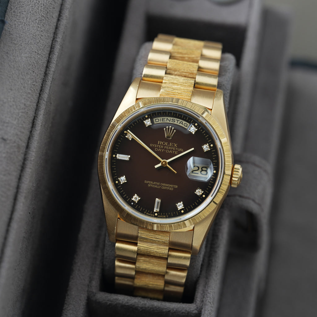 Rolex Day-Date 36 Ref. 18248 'Brown Vignette-Degrade Dial' RLX Service