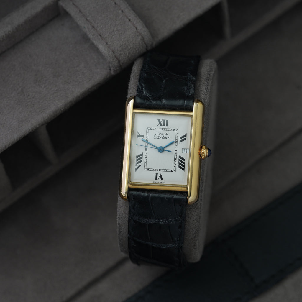 Cartier Tank must de Cartier XL Ref. 2413 'Faltschließe'