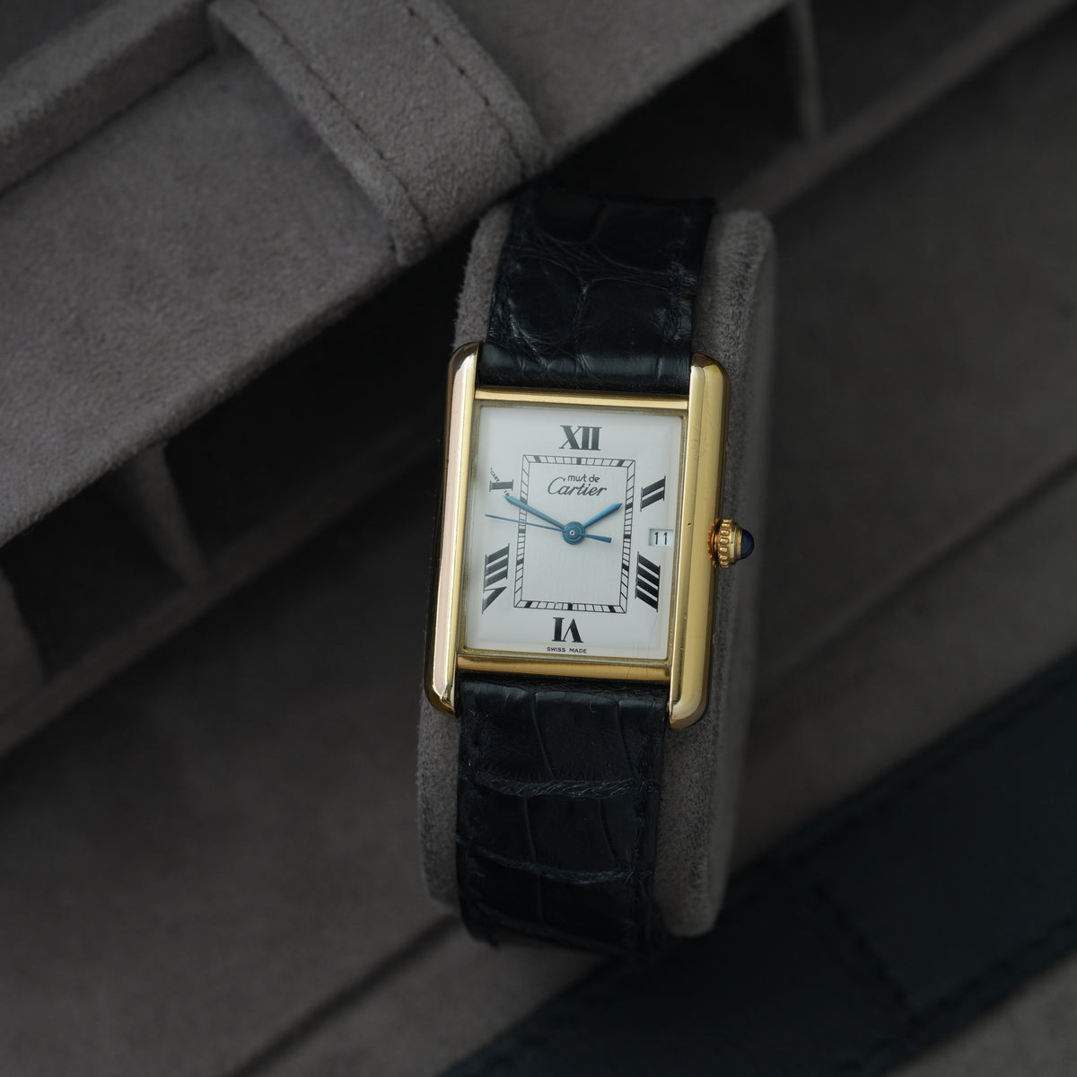 Cartier Tank must de Cartier XL Ref. 2413 'Faltschließe'