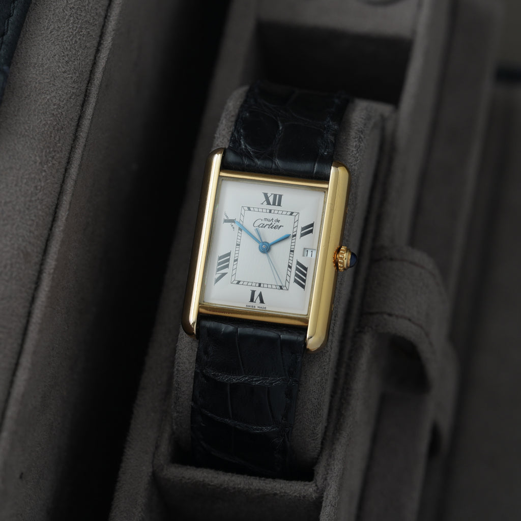 Cartier Tank must de Cartier XL Ref. 2413 'Faltschließe'