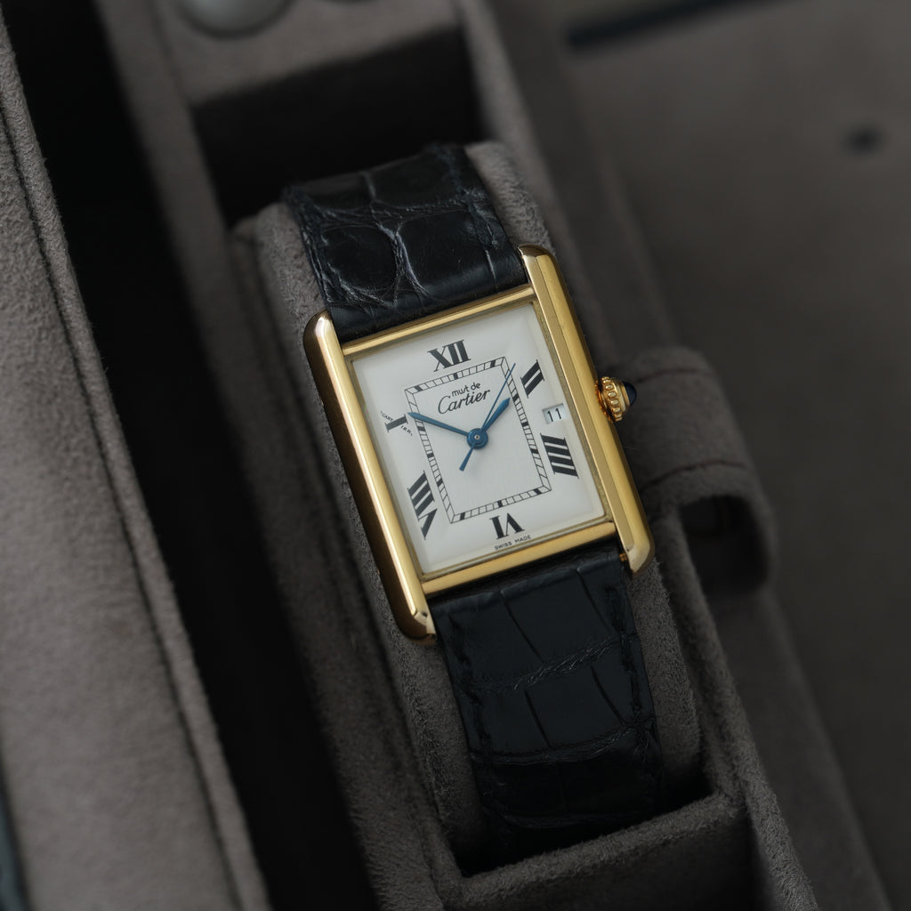 Cartier Tank must de Cartier XL Ref. 2413 'Faltschließe'