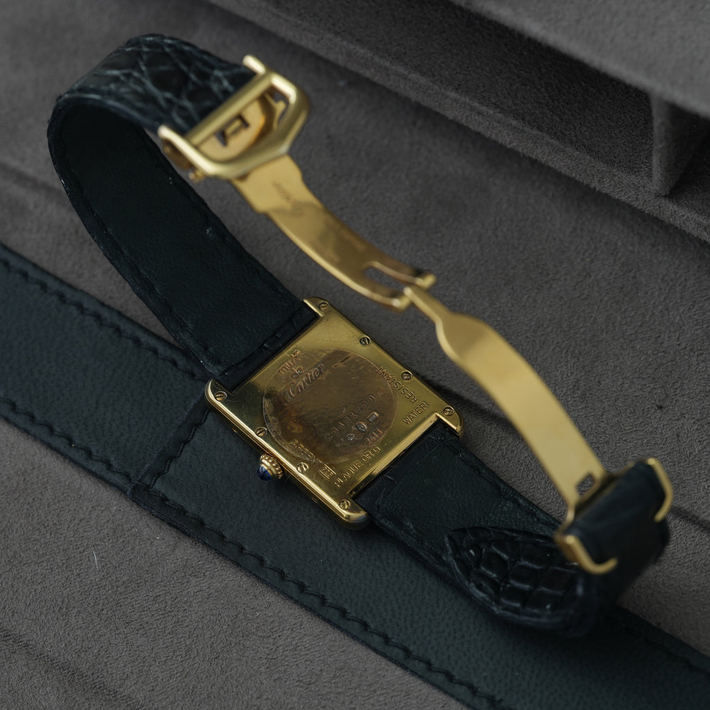Cartier Tank must de Cartier XL Ref. 2413 'Faltschließe'