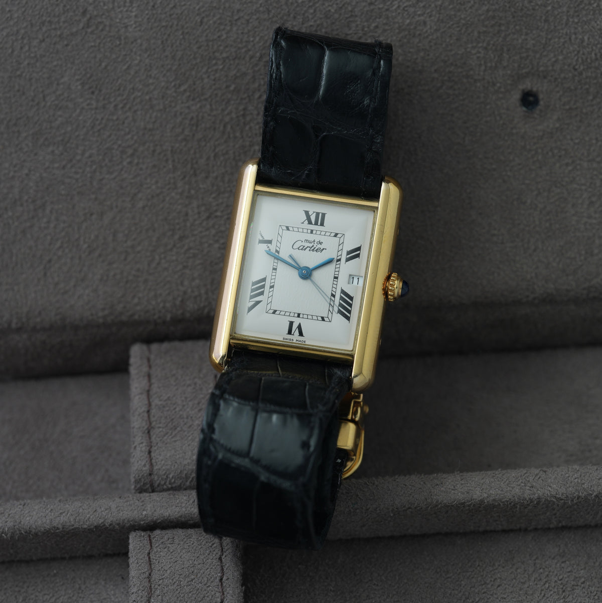 Cartier Tank must de Cartier XL Ref. 2413 'Faltschließe'